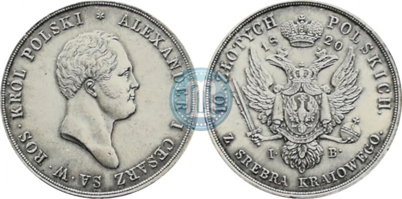 Picture 10 złotych 1820 year IB 