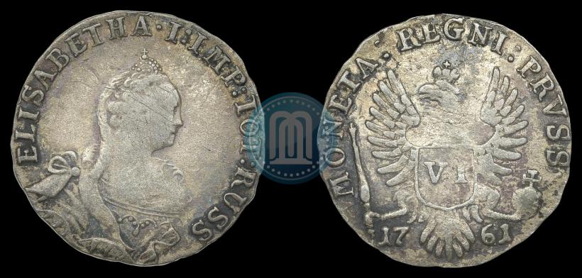 Picture 6 groszy 1761 year  