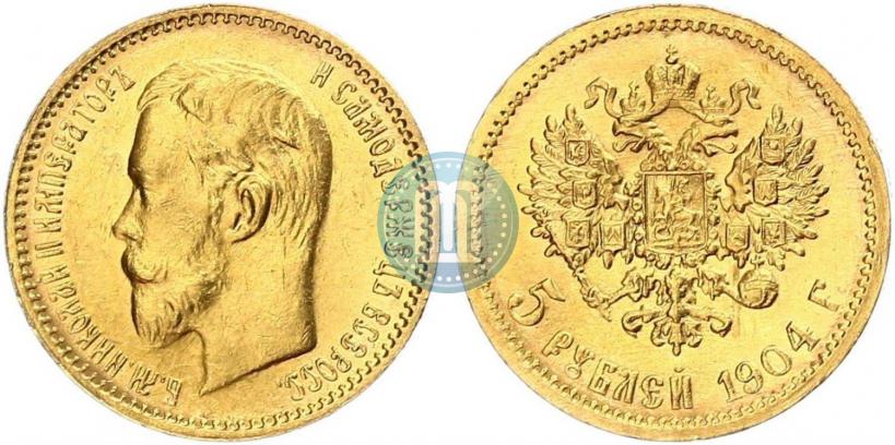 Picture 5 roubles 1904 year (АР) 
