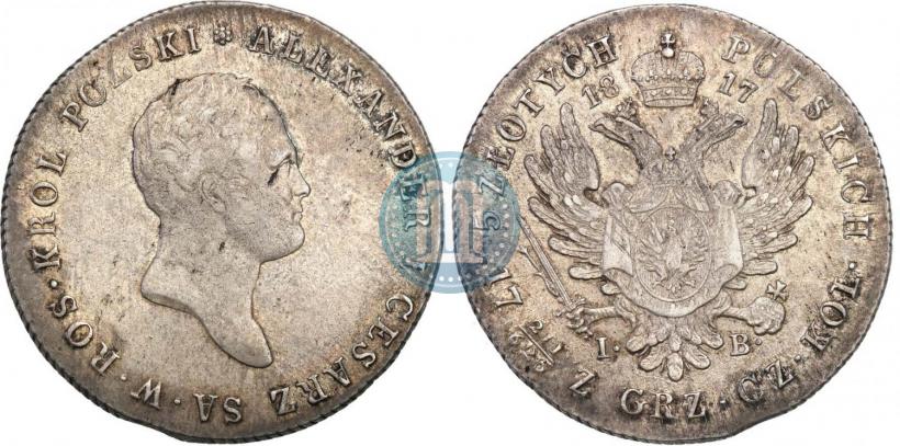 Picture 5 złotych 1817 year IB 