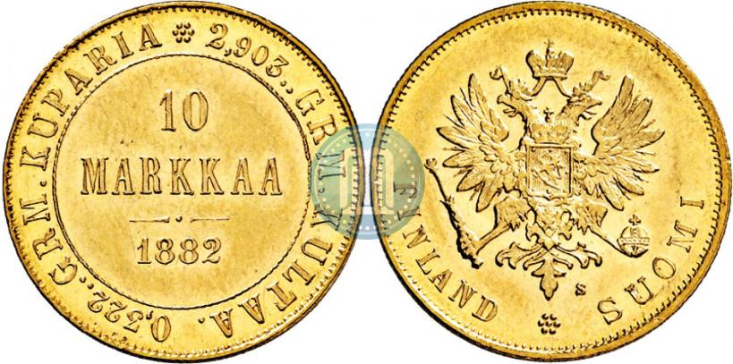 Picture 10 markkaa 1882 year S 