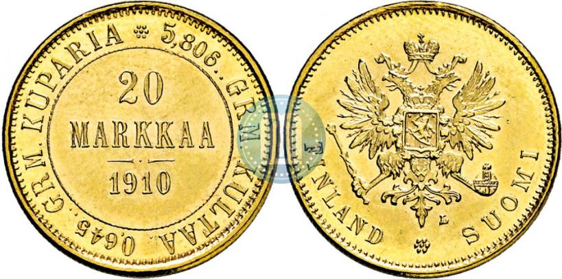 Picture 20 markkaa 1910 year L 