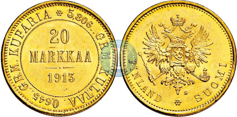 Picture 20 markkaa 1913 year S 