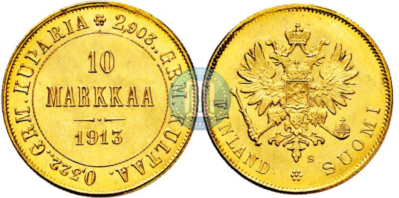 Picture 10 markkaa 1913 year S 