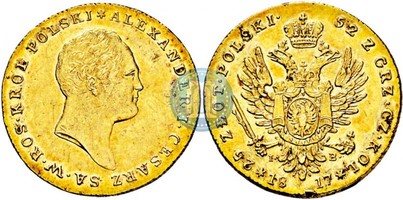 Picture 25 złotych 1817 year IB 