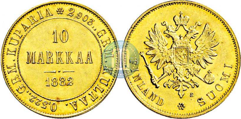 Picture 10 markkaa 1882 year S 