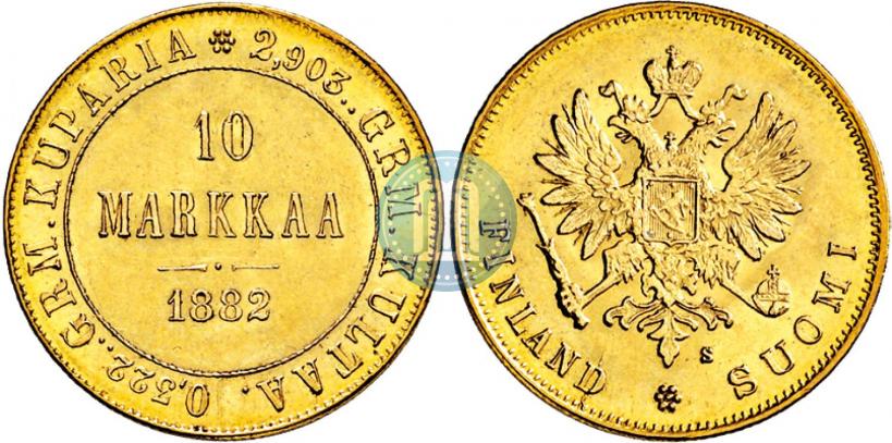 Picture 10 markkaa 1882 year S 