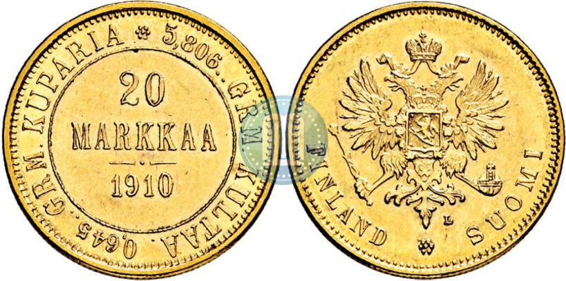 Picture 20 markkaa 1910 year L 