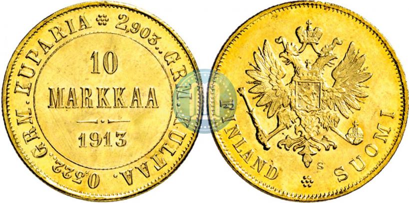 Picture 10 markkaa 1913 year S 