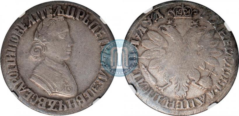 Фото Полтина 1704 года  "Портрет работы Ф. Алексеева"