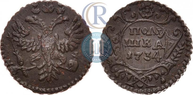 Picture Polushka 1734 year  