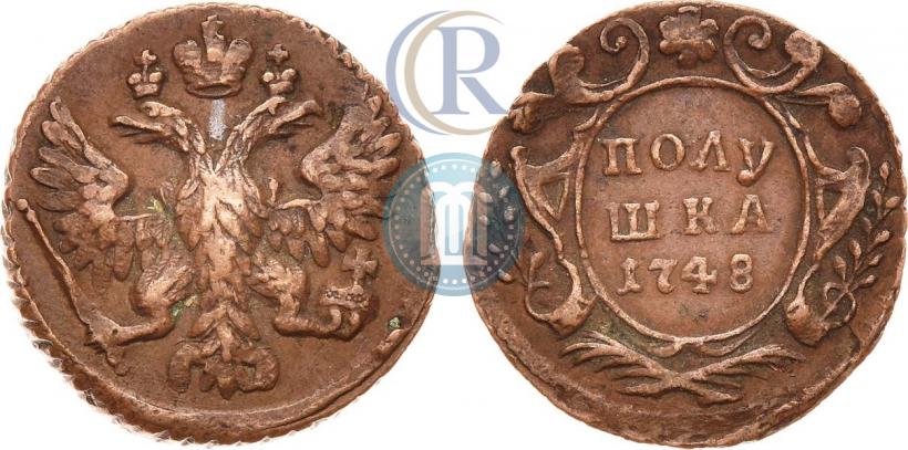 Фото Полушка 1748 года  