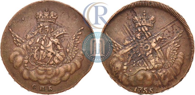 Picture 1 kopeck 1755 year СПБ 