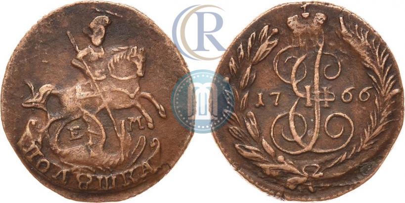 Фото Полушка 1766 года ЕМ 