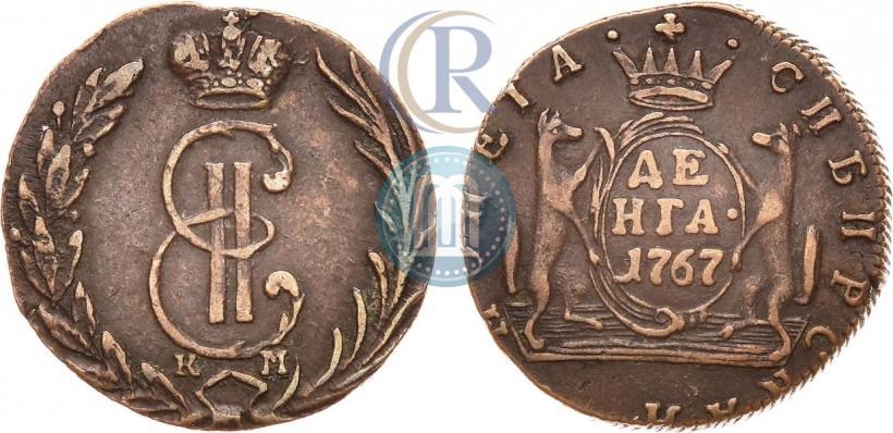 Фото Денга 1767 года КМ 