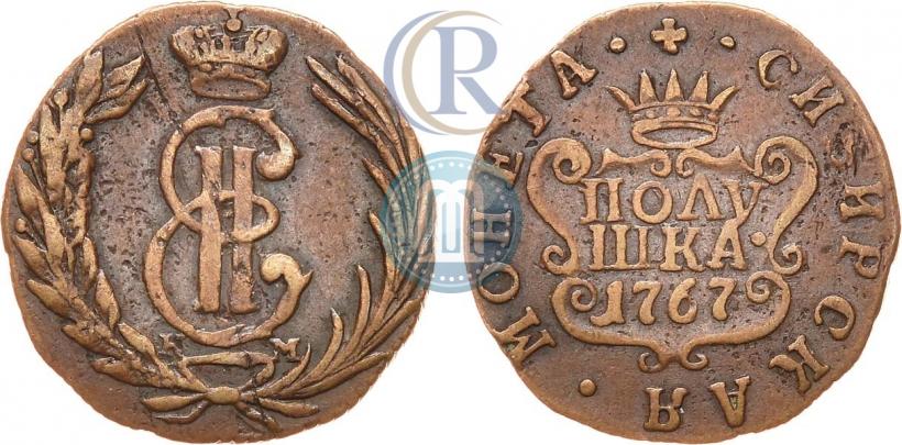 Фото Полушка 1767 года КМ 