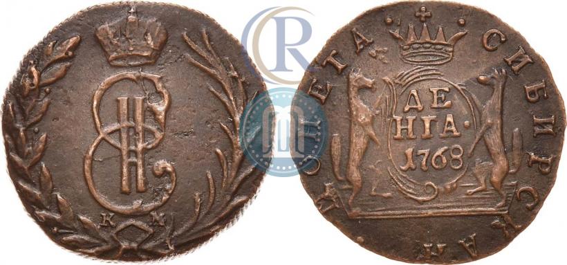 Фото Денга 1768 года КМ 