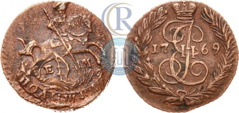 Фото Полушка 1769 года ЕМ 