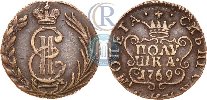 Фото Полушка 1769 года КМ 