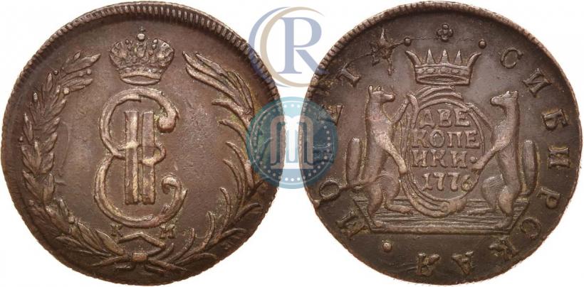 Picture 2 kopecks 1776 year КМ 