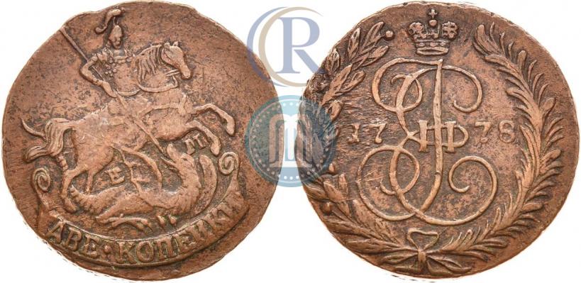 Picture 2 kopecks 1778 year ЕМ 