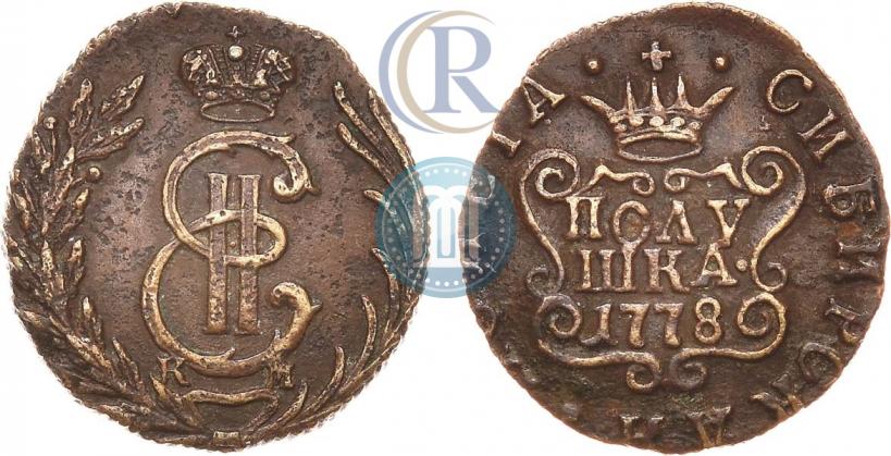 Фото Полушка 1778 года КМ 