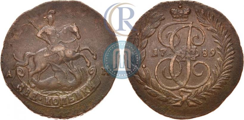 Picture 2 kopecks 1789 year АМ 