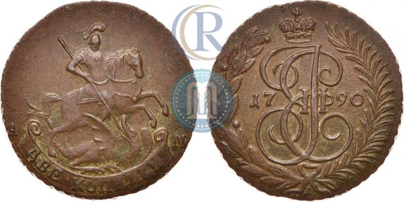 Picture 2 kopecks 1790 year АМ 
