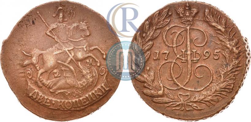 Picture 2 kopecks 1795 year ЕМ 