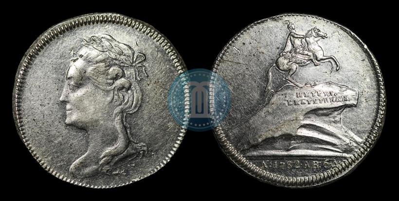 Picture Token Coin 1782 year  "Monument to Peter the Great in Saint-Petersburg"