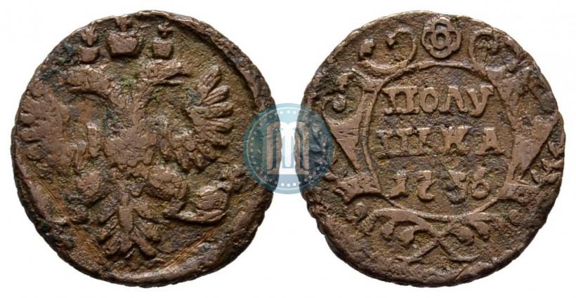 Фото Полушка 1736 года  