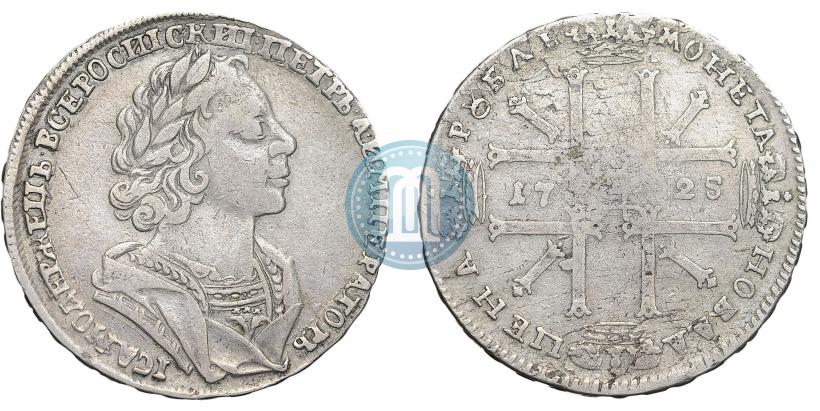 Picture 1 rouble 1725 year  "Portrait in ancient armour"
