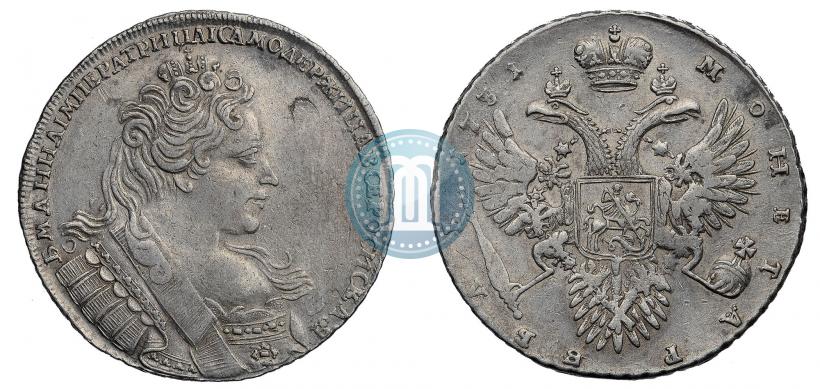 Фото 1 рубль 1731 года  