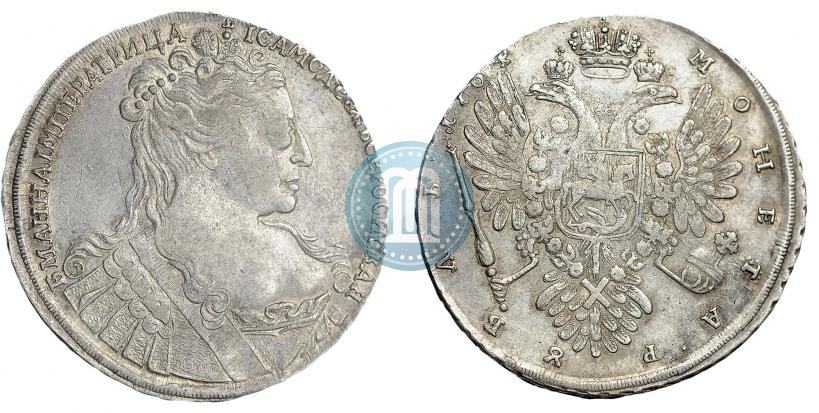 Фото 1 рубль 1734 года  "Тип 1734 года"