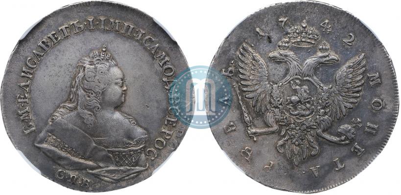 Picture 1 rouble 1742 year СПБ 