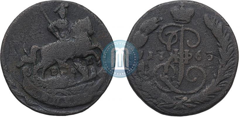 Picture 1 kopeck 1763 year ЕМ 
