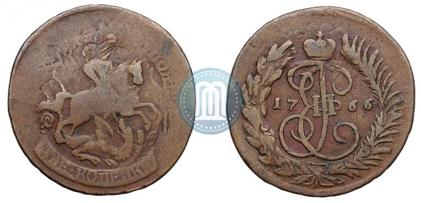 Фото 2 копейки 1766 года  