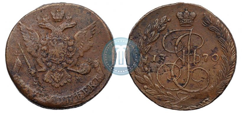 Фото 5 копеек 1770 года ЕМ 
