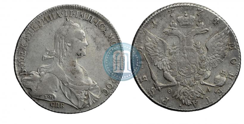 Picture 1 rouble 1774 year СПБ-ФЛ 