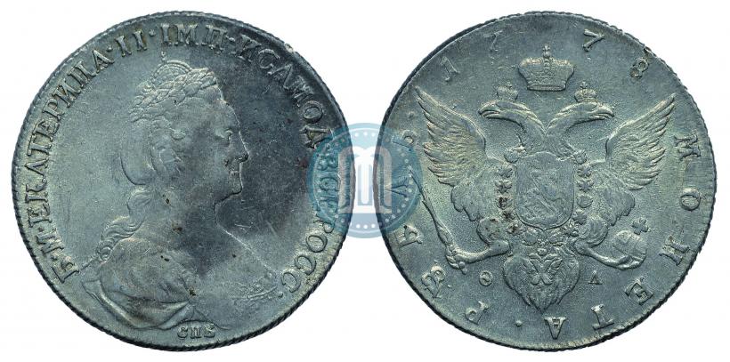 Picture 1 rouble 1778 year СПБ-ФЛ 