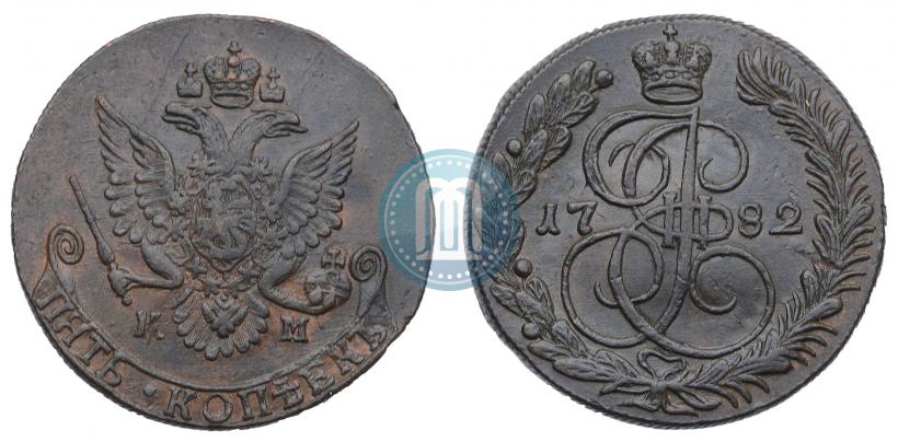 Picture 5 kopecks 1782 year КМ 
