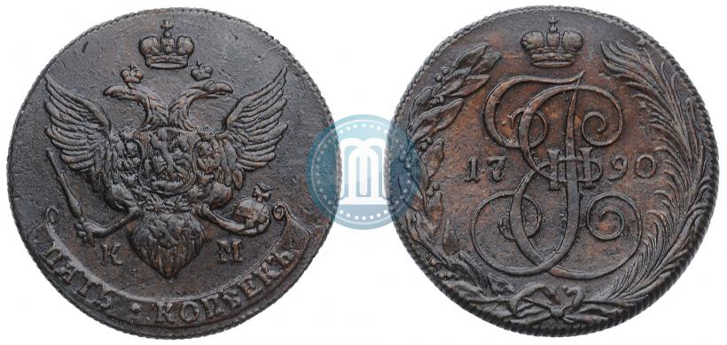 Picture 5 kopecks 1790 year КМ 
