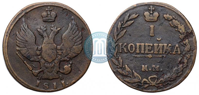 Фото 1 копейка 1811 года КМ-ПБ 