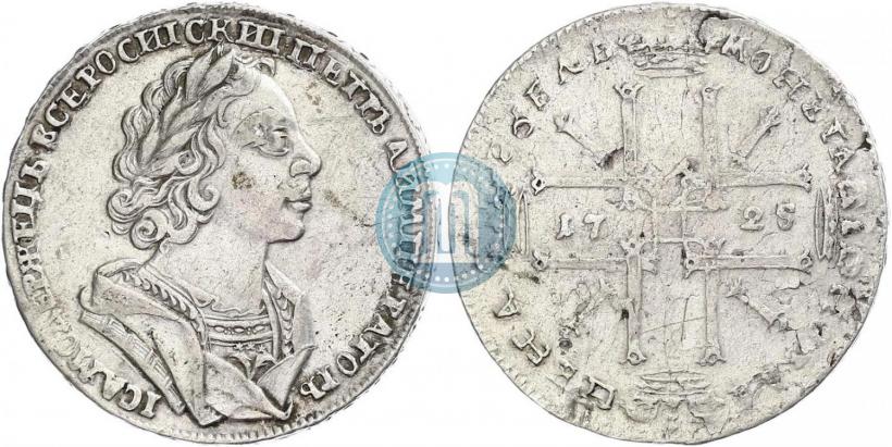 Picture 1 rouble 1725 year  "Portrait in ancient armour"