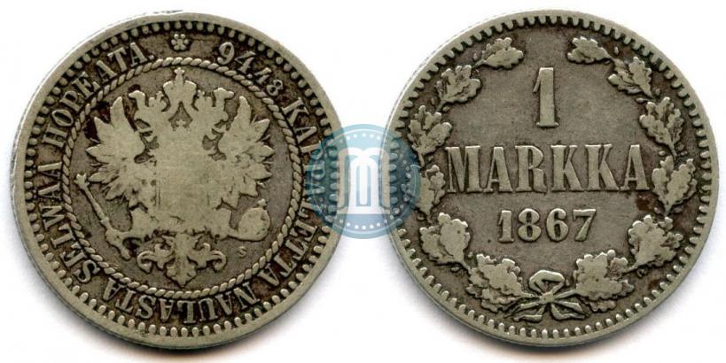 Фото 1 марка 1867 года S 