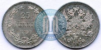Picture 25 pennia 1894 year L 