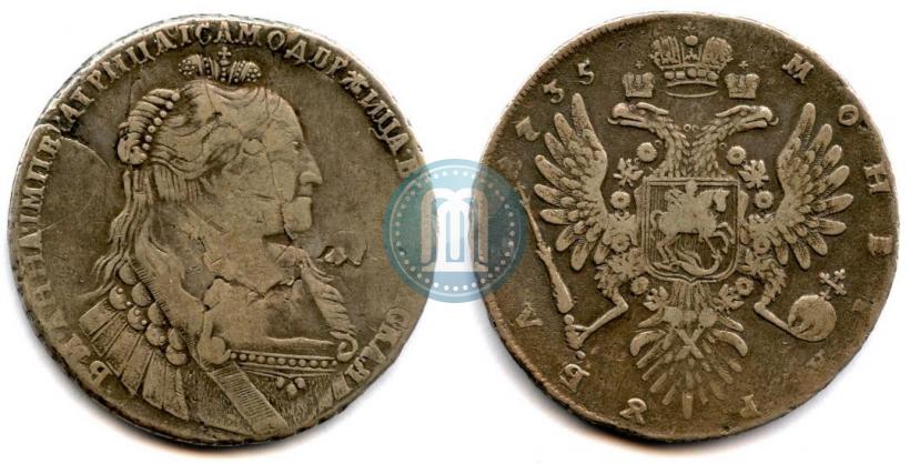 Picture 1 rouble 1735 year  