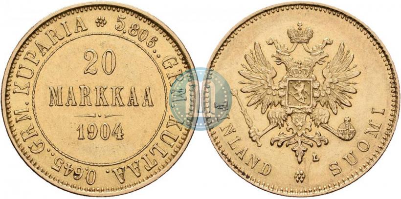 Picture 20 markkaa 1904 year L 