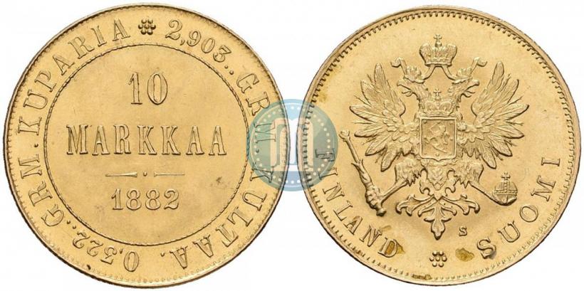Picture 10 markkaa 1882 year S 