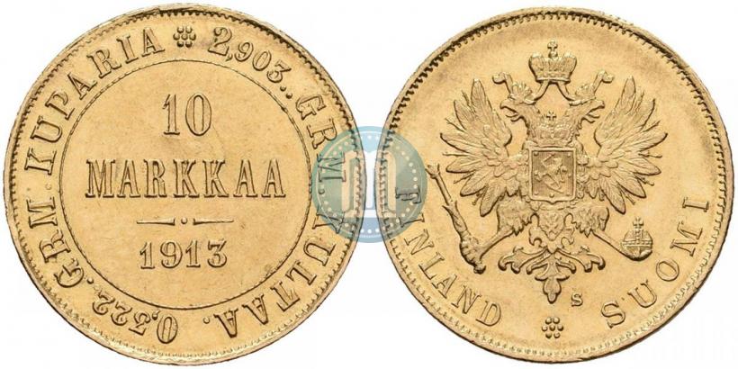 Picture 10 markkaa 1913 year S 